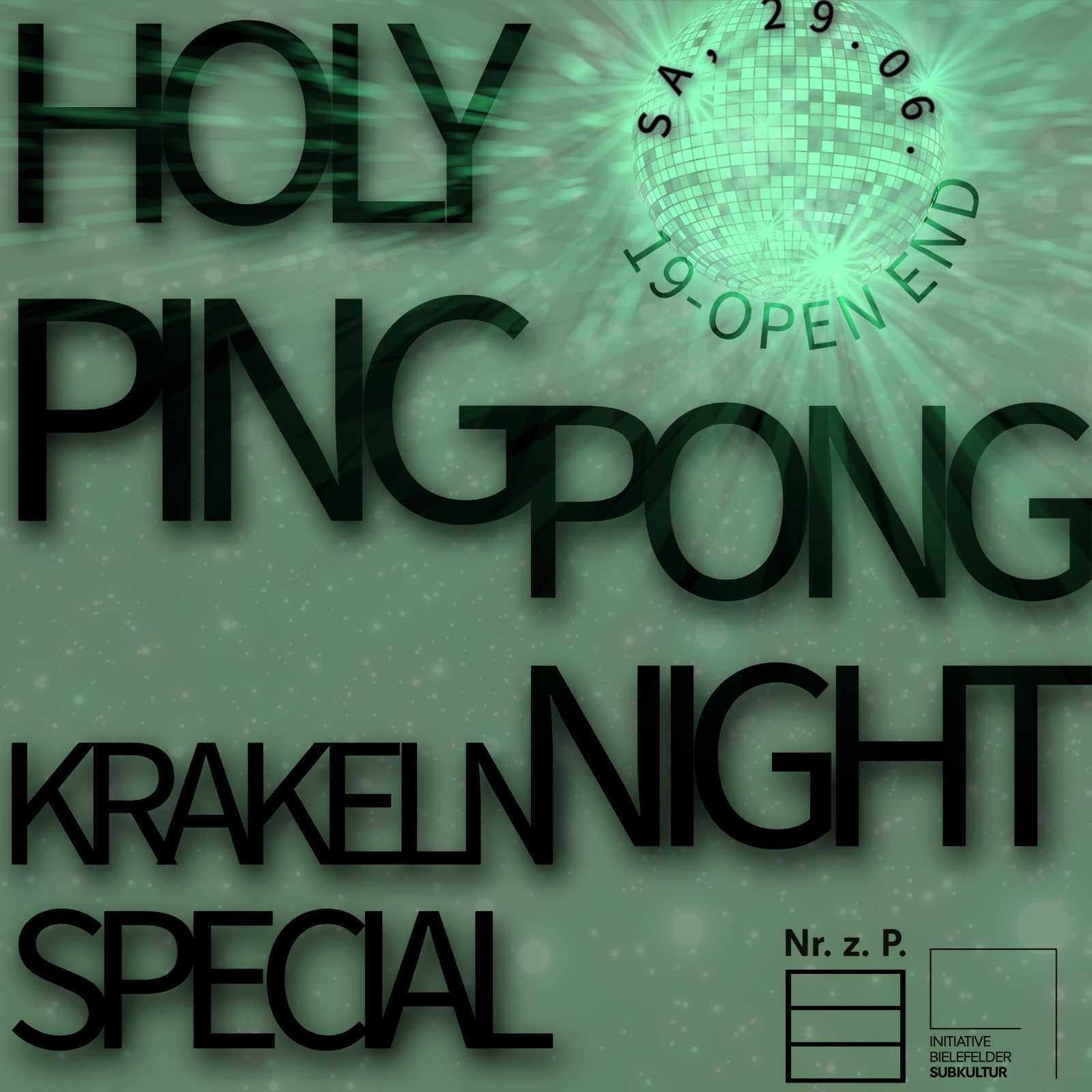 Holy Ping Pong x Krakeln